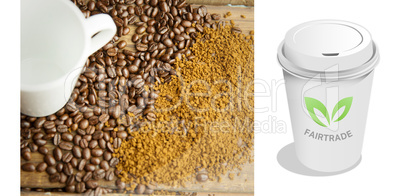 Composite image of fair trade graphic Composite image of fair trade graphic