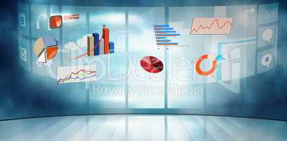 Composite image of graphs and charts