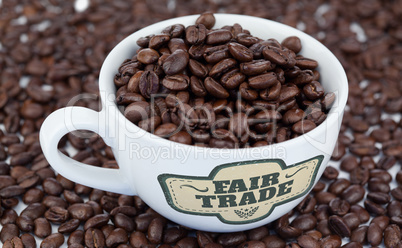 Composite image of fair trade graphic