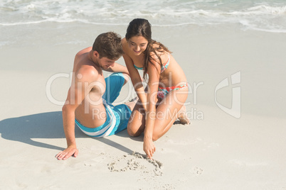 happy couple smiling