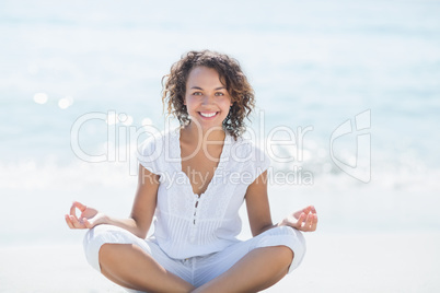 happy woman relaxing