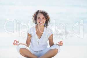 happy woman relaxing