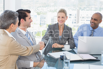 Business team having a meeting