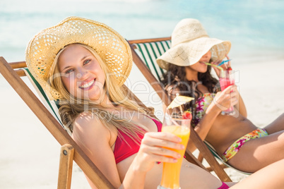two friends in swimsuits two friends in swimsuits