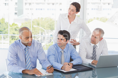 Business team during meeting