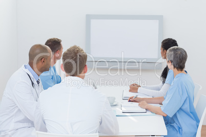 Team of doctors having a meeting