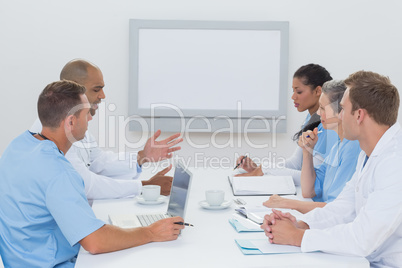 Team of doctors having a meeting