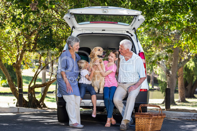 Grandparents going on road trip with grandchildren