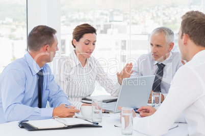 Business team having a meeting