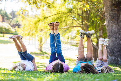 Child having fun in a park