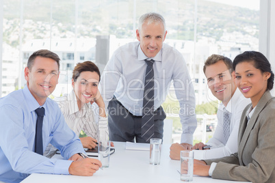 Business team having a meeting