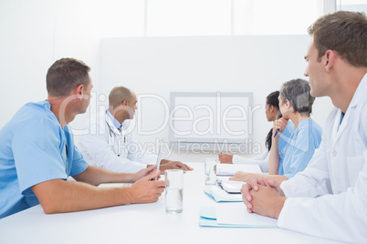 Team of doctors having a meeting