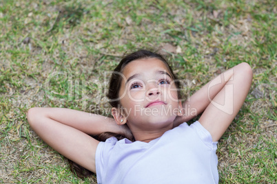 Little girl smiling at the camera