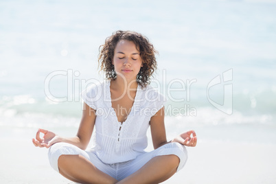 happy woman relaxing