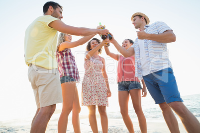 group of friends having fun