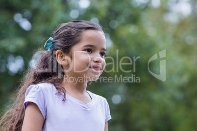 Little girl smiling