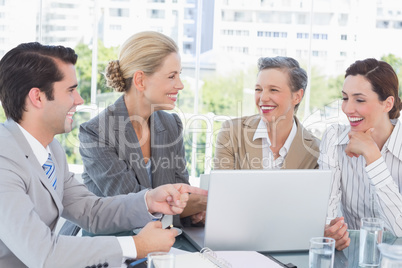 Business team having a meeting