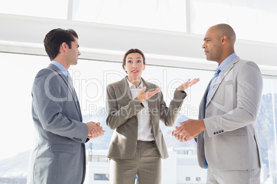 Business colleagues having a disagreement
