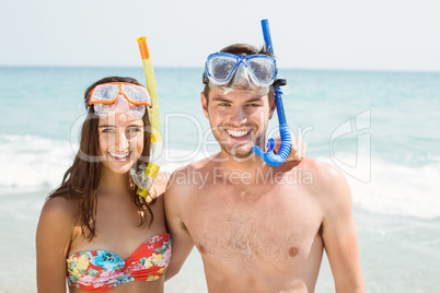 happy couple smiling