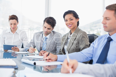 Business team during meeting