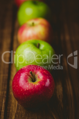 Fresh colorful apples