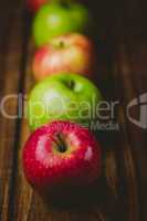 Fresh colorful apples