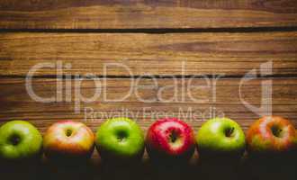 Fresh colorful apples