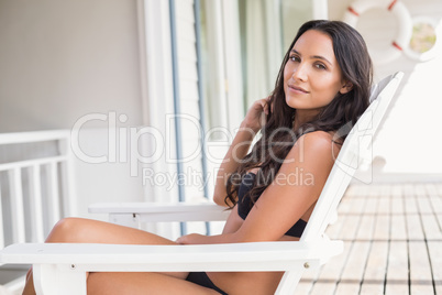 Beautiful young woman relaxing