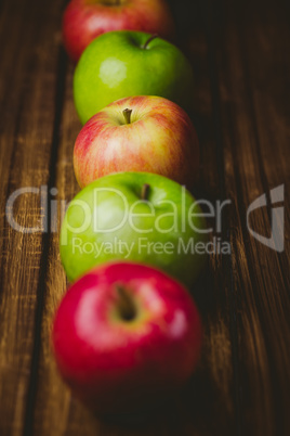 Fresh colorful apples