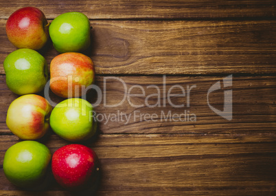 Fresh colorful apples