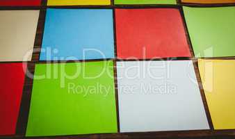 Colorful sticky post its