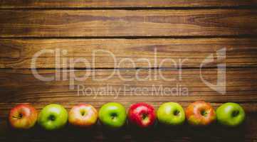 Fresh colorful apples