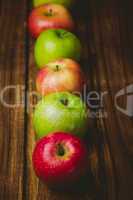 Fresh colorful apples