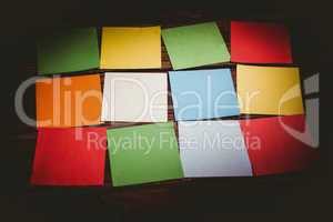 Colorful sticky post its