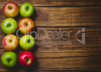 Fresh colorful apples