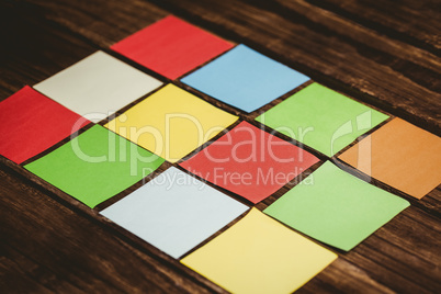 Colorful sticky post its