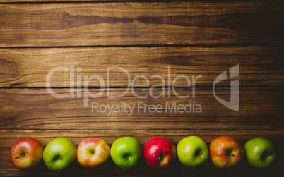 Fresh colorful apples