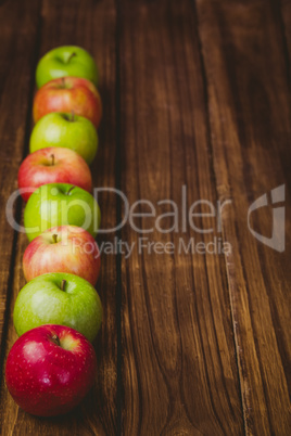 Fresh colorful apples