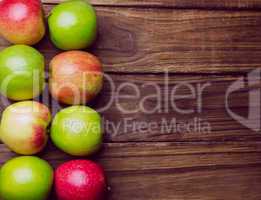 Fresh colorful apples