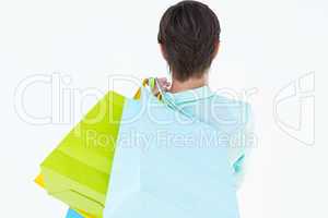 Woman holding some shopping bags