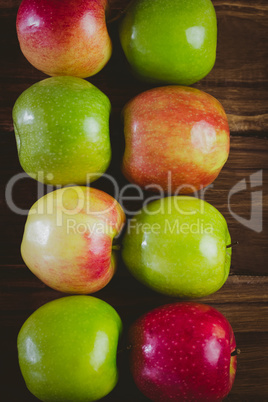 Fresh colorful apples