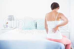 Woman with back pain