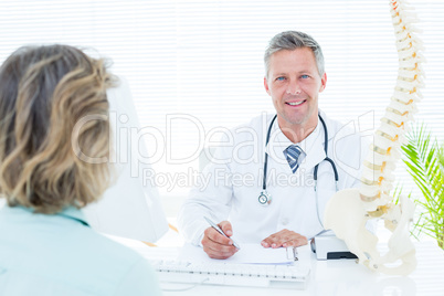 Doctor smiling at camera