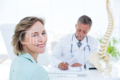 Patient smiling at camera