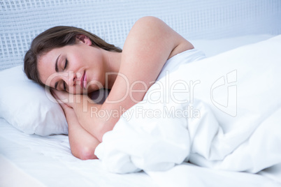 Peaceful woman sleeping