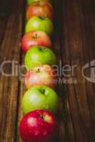 Fresh colorful apples