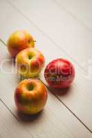 Fresh red apples