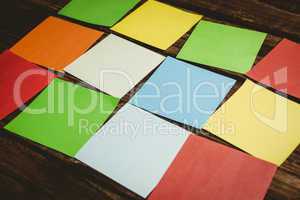 Colorful sticky post its