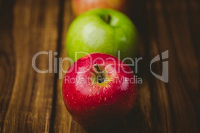 Fresh colorful apples