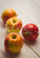 Fresh red apples